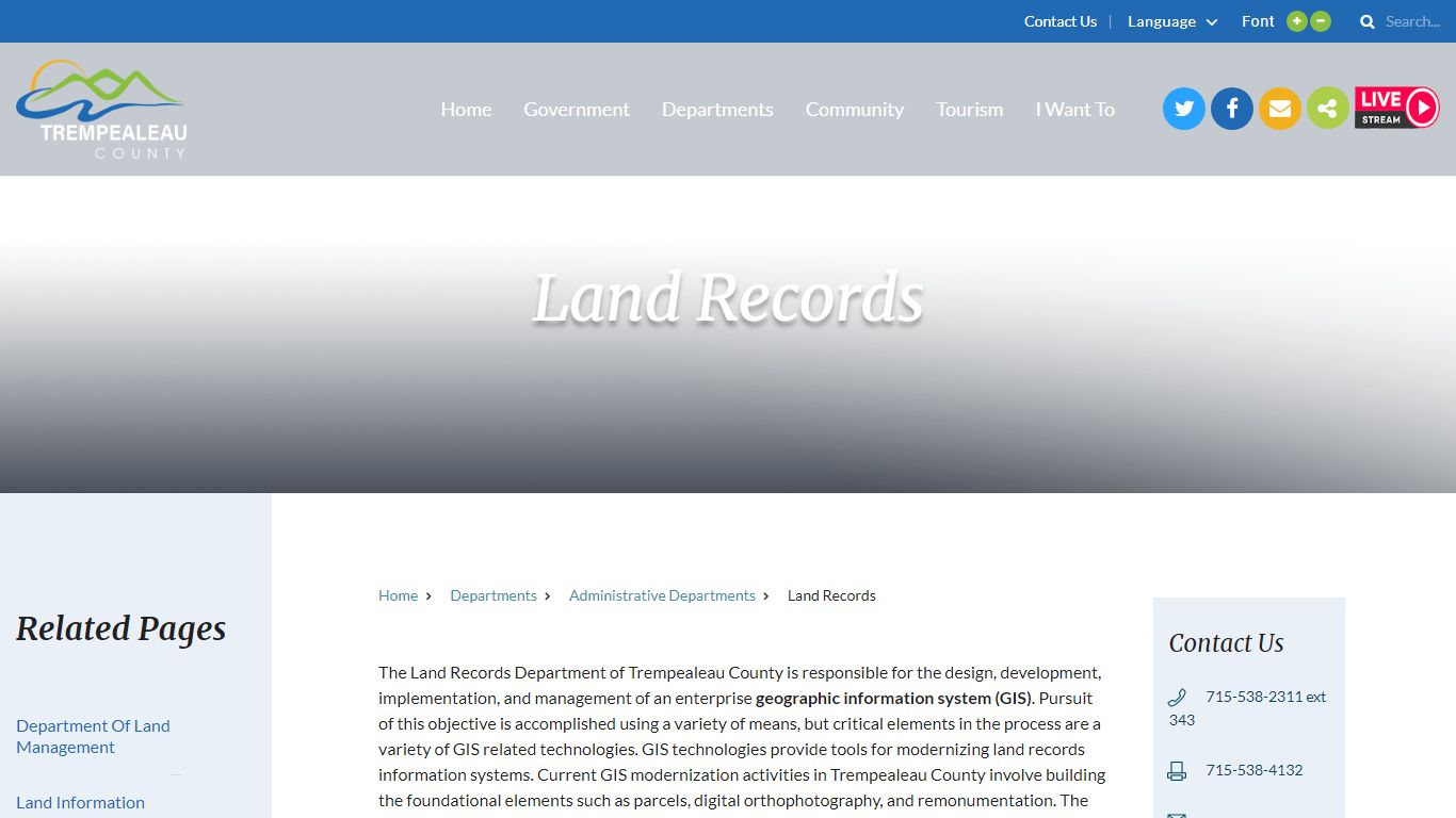 Land Records - Trempealeau County