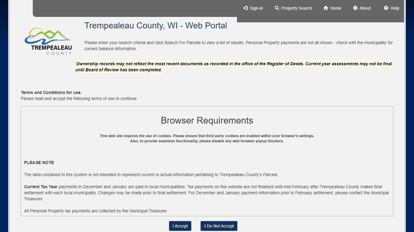 Trempealeau County, WI - Web Portal